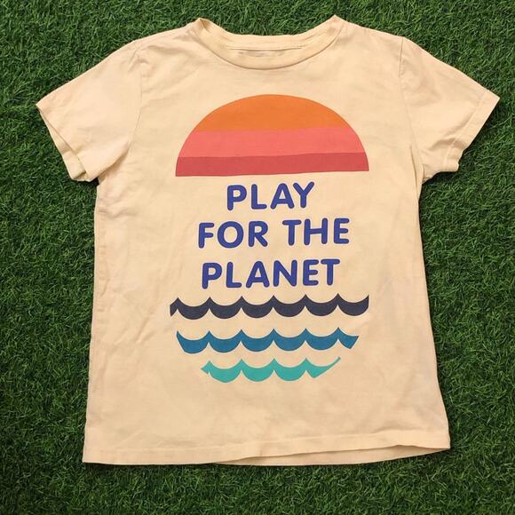 Gymboree Tops - Women’s Yellow ‘Play For The Planet’ Graphic Tee